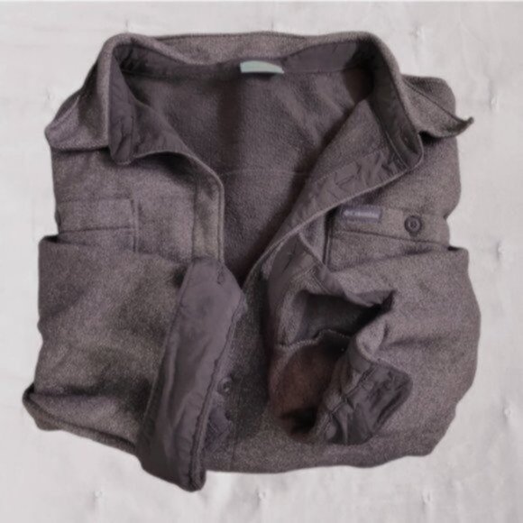 Mens Columbia Great Hart Mountain Shirt Jacket in Cordovan Heather- - Picture 12 of 16